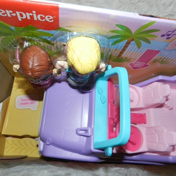 Fisher-Price Little People Barbie Toddler Beach Cruiser w/ Music🆕SHIPS FAST💨🚚 - Picture 9 of 16